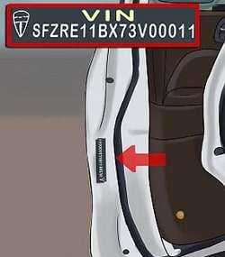 free vin report locate vin on doorjamb